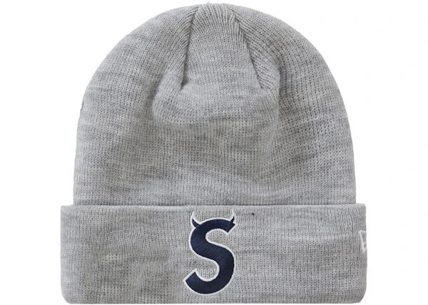 Supreme New Era S Logo Beanie (FW22) Heather Grey