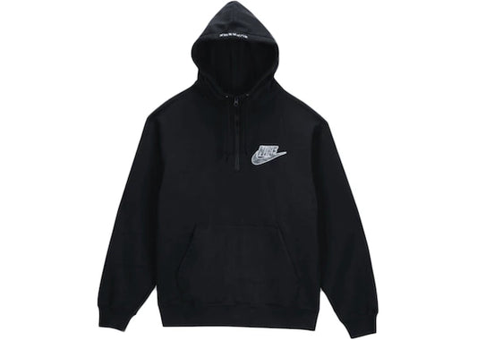 Supreme Nike Half Zip Hooded Sweatshirt Black