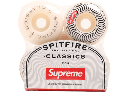 Supreme Spitfire Classic Wheels (Set of 4) White 53MM