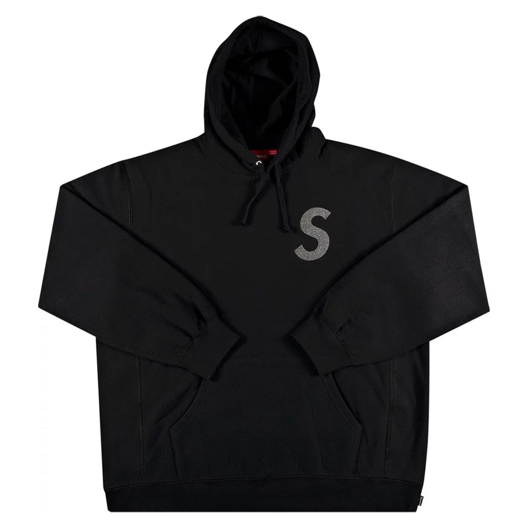 Supreme Swarovski S Logo Hooded Sweatshirt Black (C)