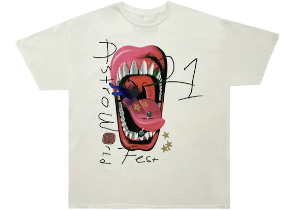 Travis Scott Mouth T-shirt White