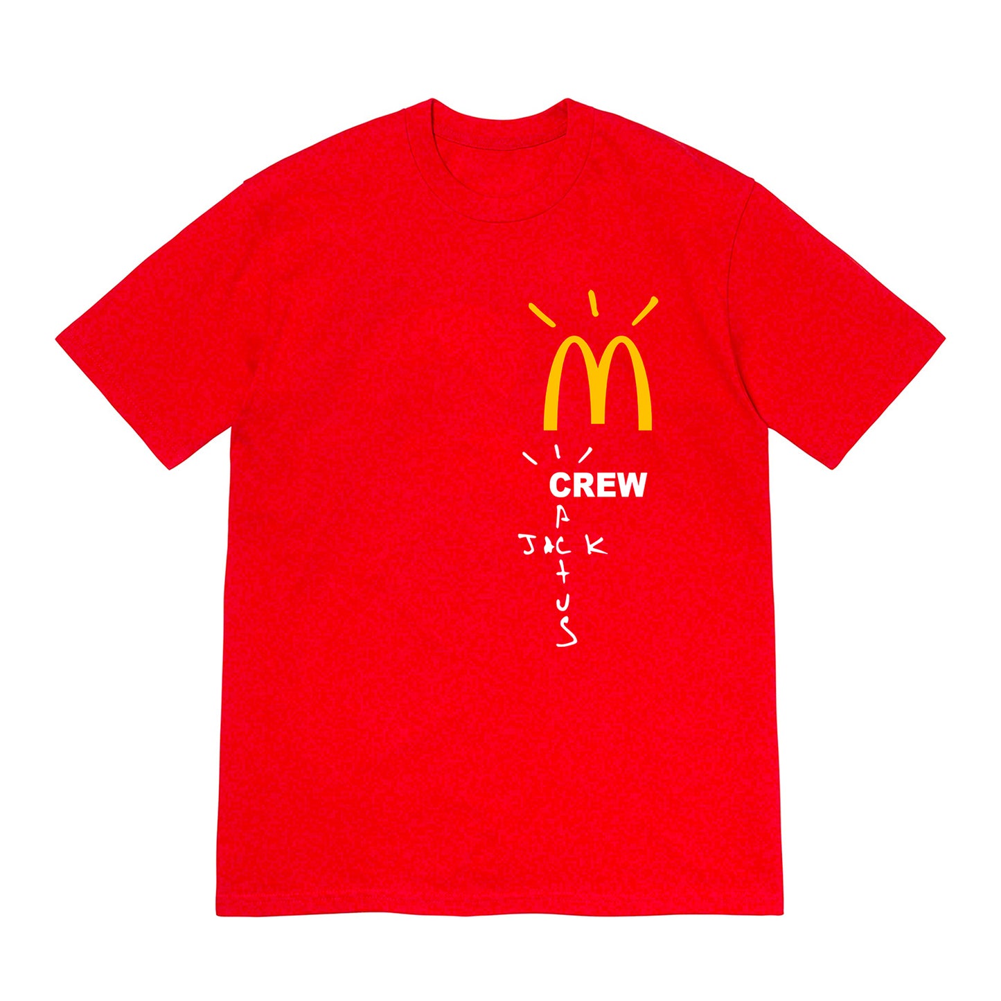 Travis Scott x McDonald's Crew T shirt Red