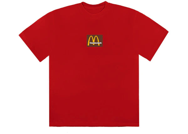 Travis Scott x McDonald's Sesame Inv III T-shirt Red