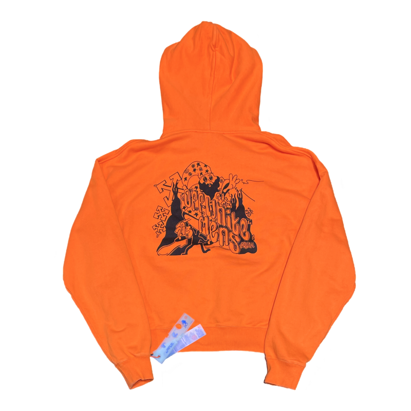 Off-White Orange Embroidered Hoodie