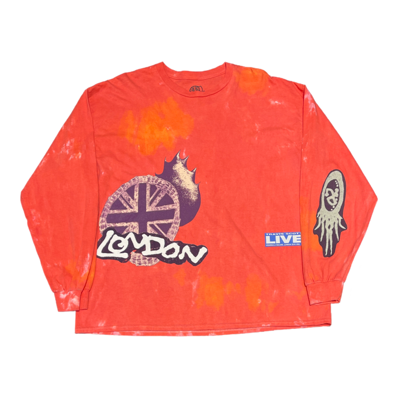 Travis Scott O2 New Sights L/S T shirt Red -XL