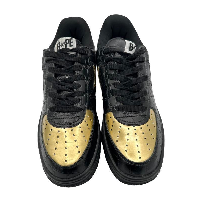 BAPE x 24k Bapesta Black Gold