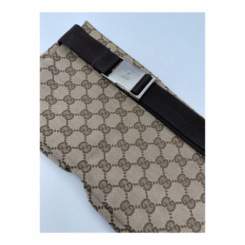 Gucci Brown Monorgam Belt Bag