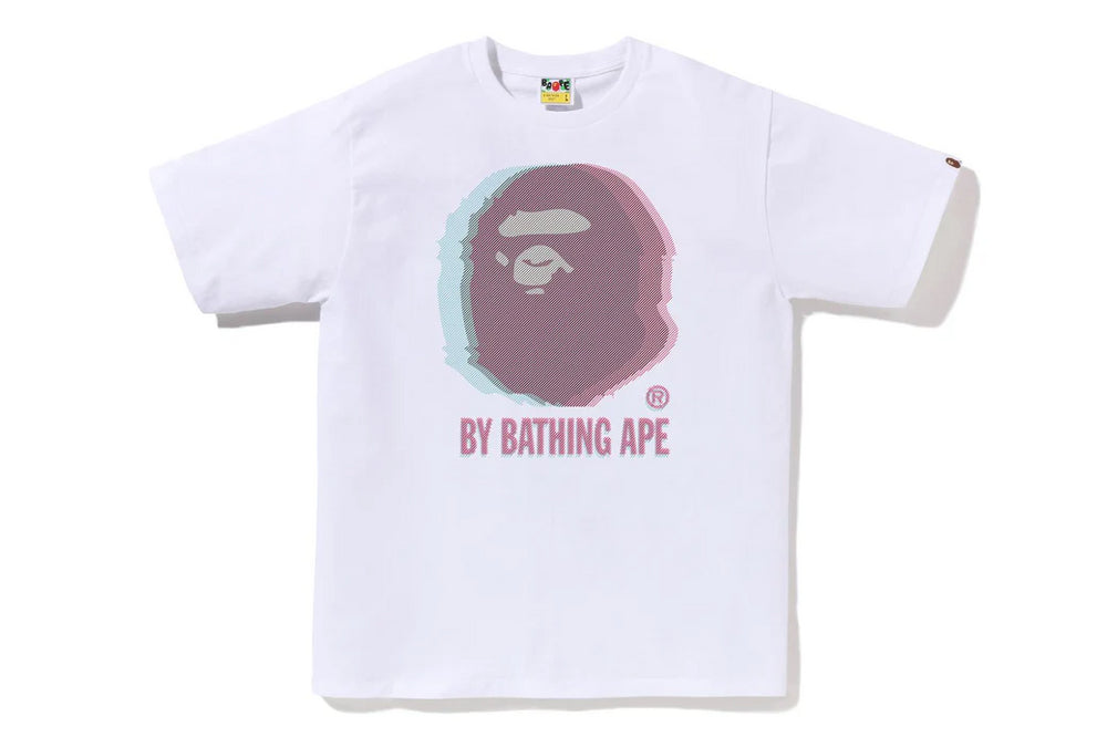 Bape Glitch Camo White Tee