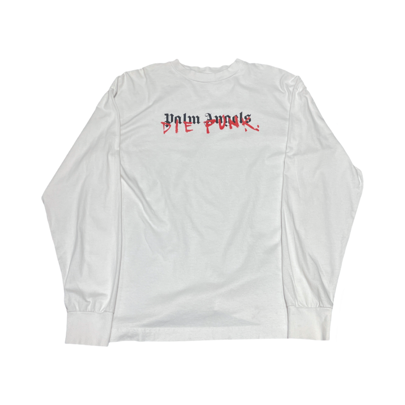 palm angels die punk white long sleeve