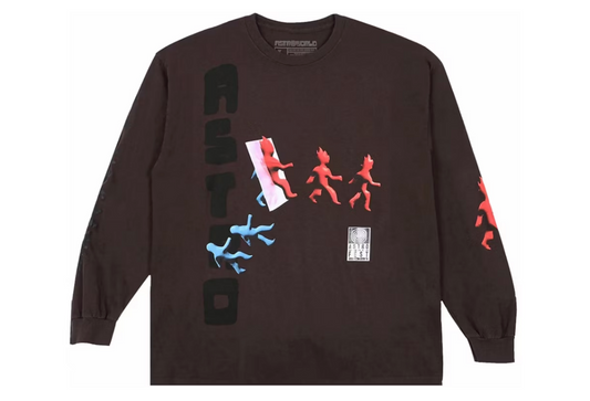 Travis Scott Otherside Long-Sleeve T-shirt Brown