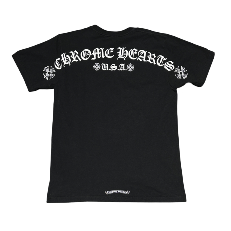 Chrome Hearts Script Letter Logo T-shirt Black