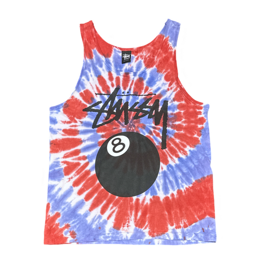 Stussy Tie Dye Tank Top Red -M