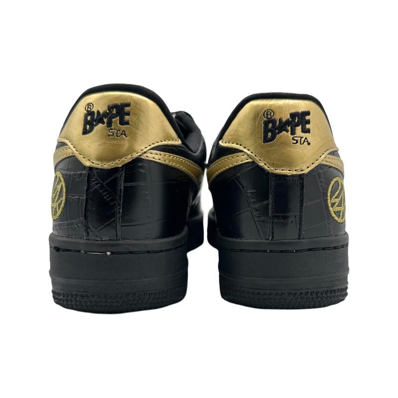 BAPE x 24k Bapesta Black Gold TheLaboratoryOKC