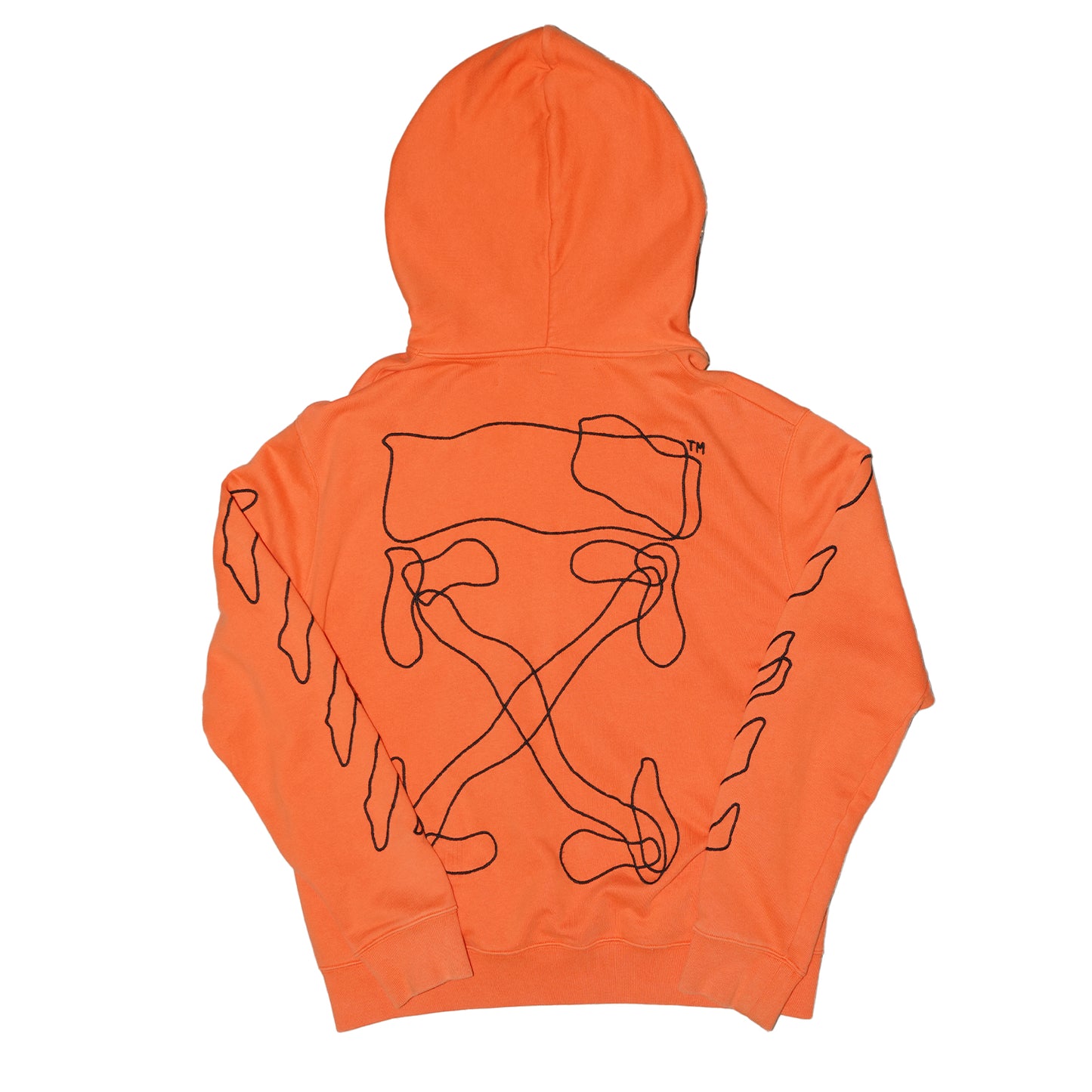 Off-White Orange Abstract Arrows Hoodie (C)